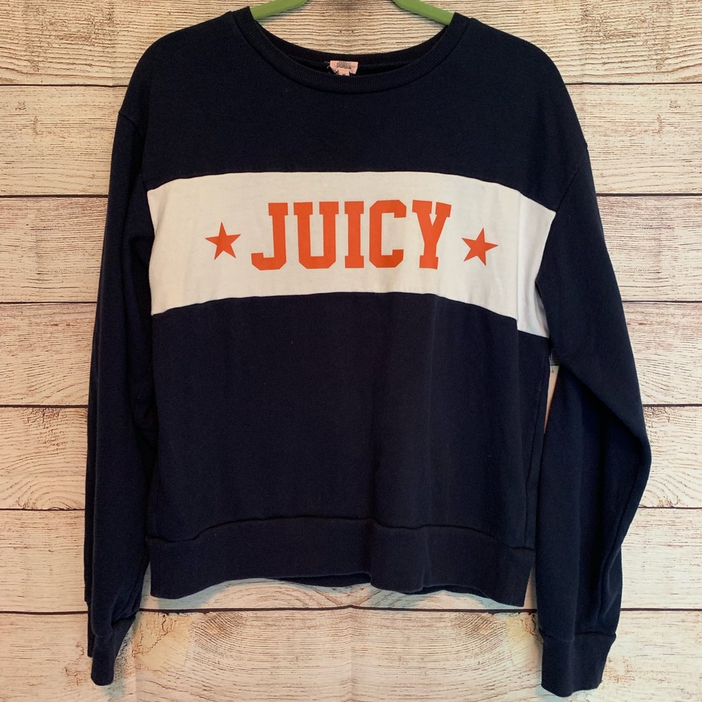 Navy Juicy crewneck